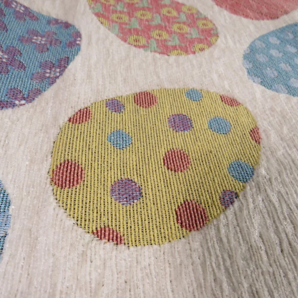 Easter Spring White with Eggs 13x72 in 6 ft Table Runner